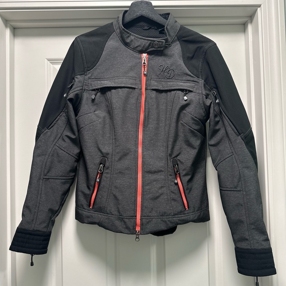 Harley Davidson Women's Gray Penumbra Windproof Riding Jacket